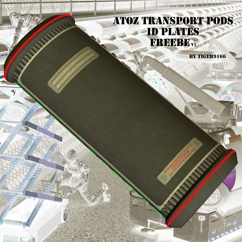 AtoZ Transport Pods ID Plates by N/A