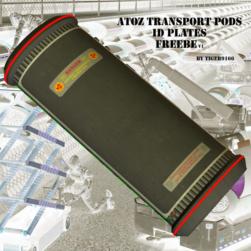 AtoZ Transport Pods ID Plates by N/A
