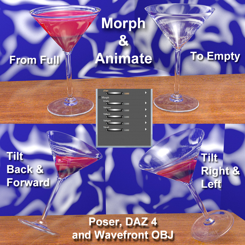 Bar Ware Morphing Martini Glass by N/A