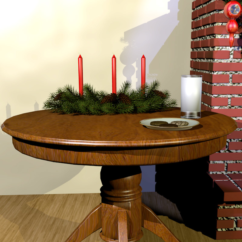 2011 Holiday Collection Evergreen Candle Arrangement by N/A