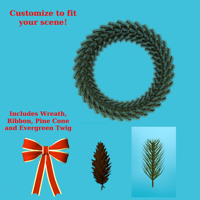2011 Holiday Collection Evergreen Wreath by N/A