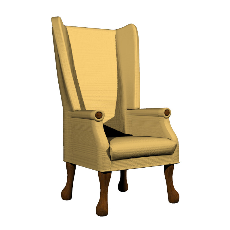 Wing Back Chair by N/A