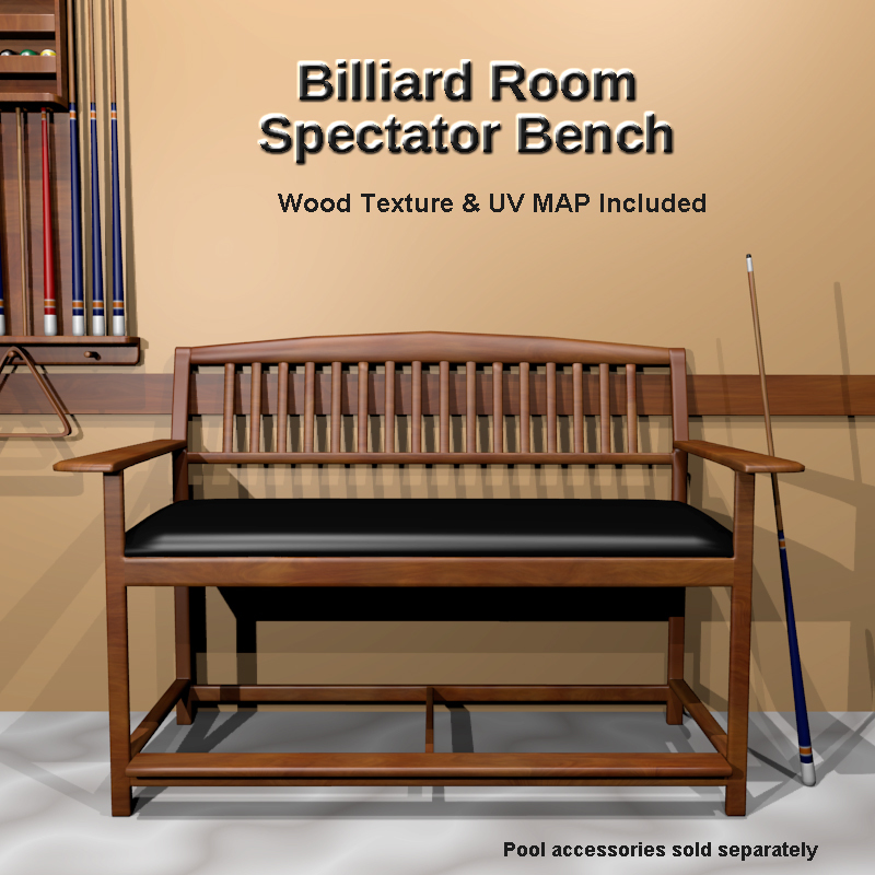 Billiard Spectator Bench by N/A