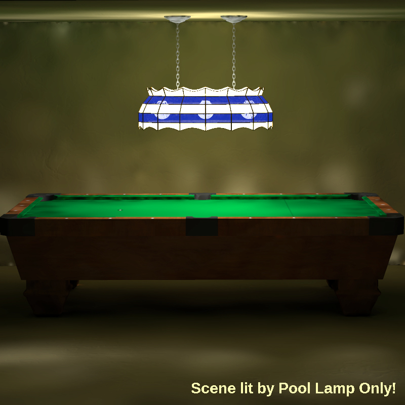 Billiard Pool Table Lamp by N/A