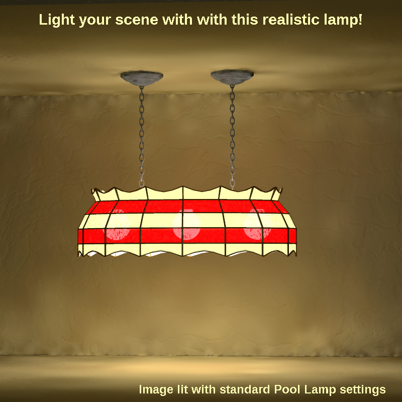 Billiard Pool Table Lamp by N/A