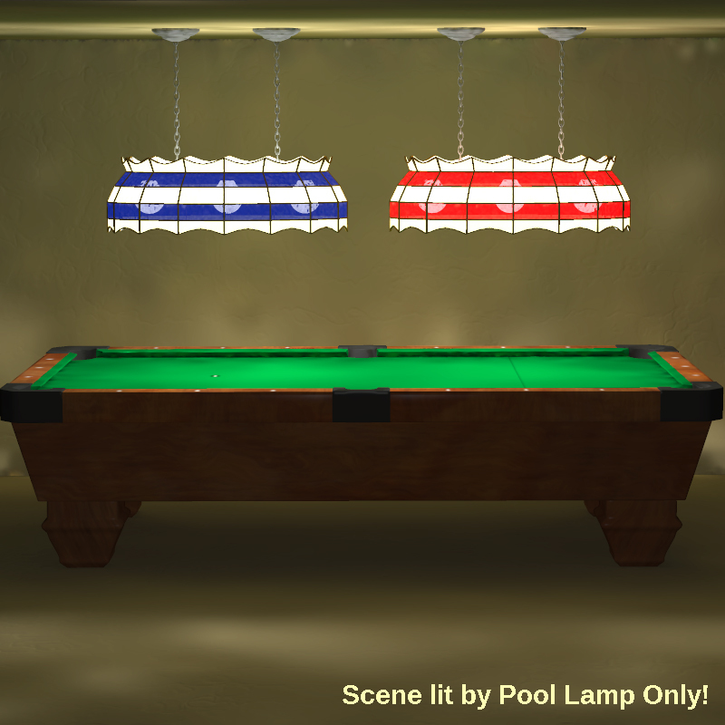 Billiard Pool Table Lamp by N/A