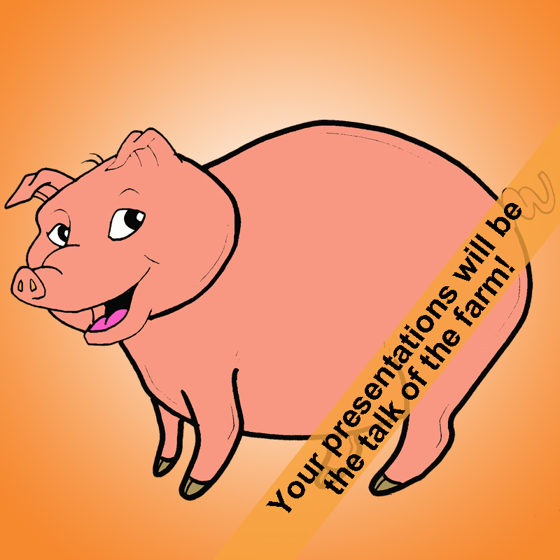 Farm Animal Line-Art Characters by N/A
