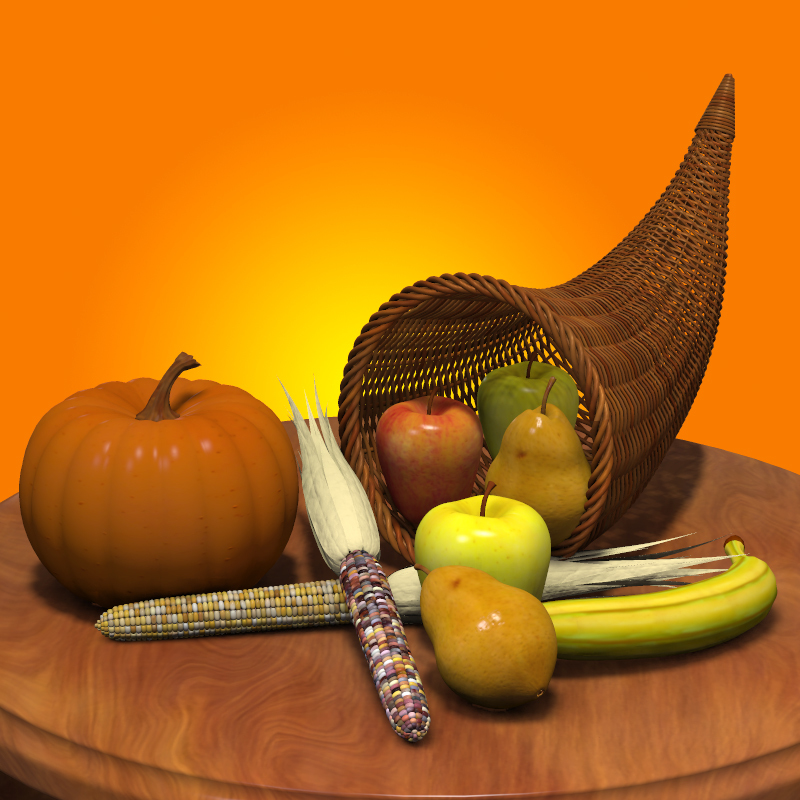 Fruit and Basket Set by N/A