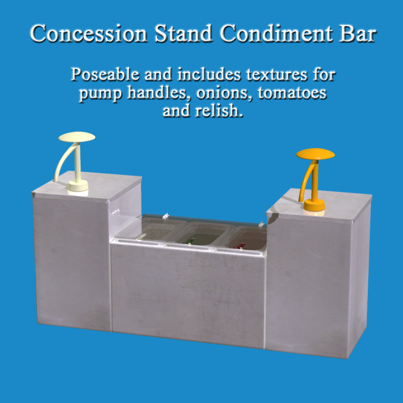 Concession Stand Condiment Bar by N/A