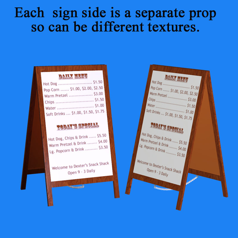 Concession Stand Sandwich Board Sign by N/A