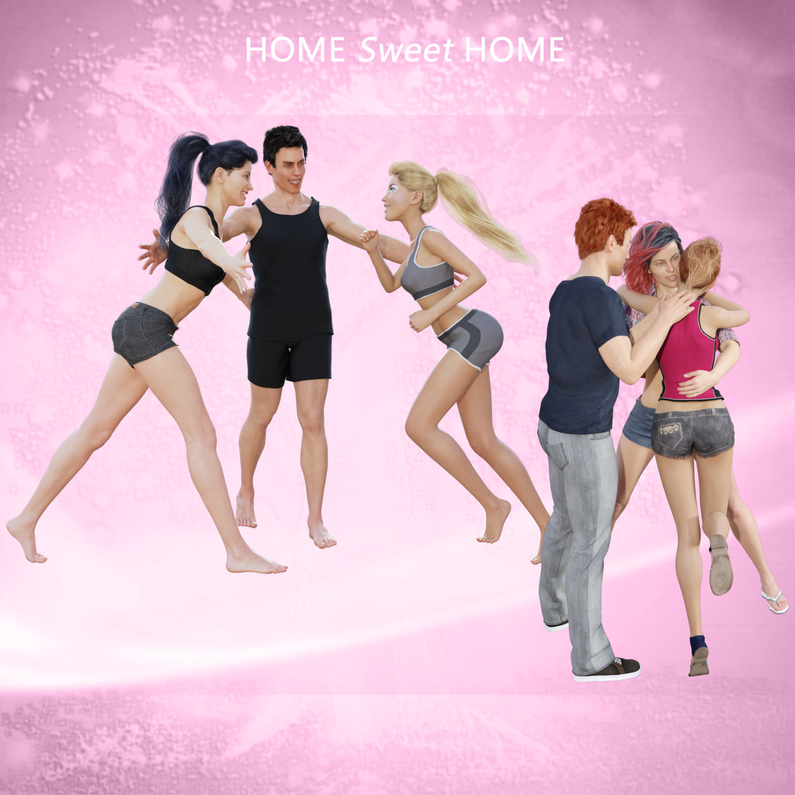 Home Sweet Home Poses for Genesis 8 by N/A