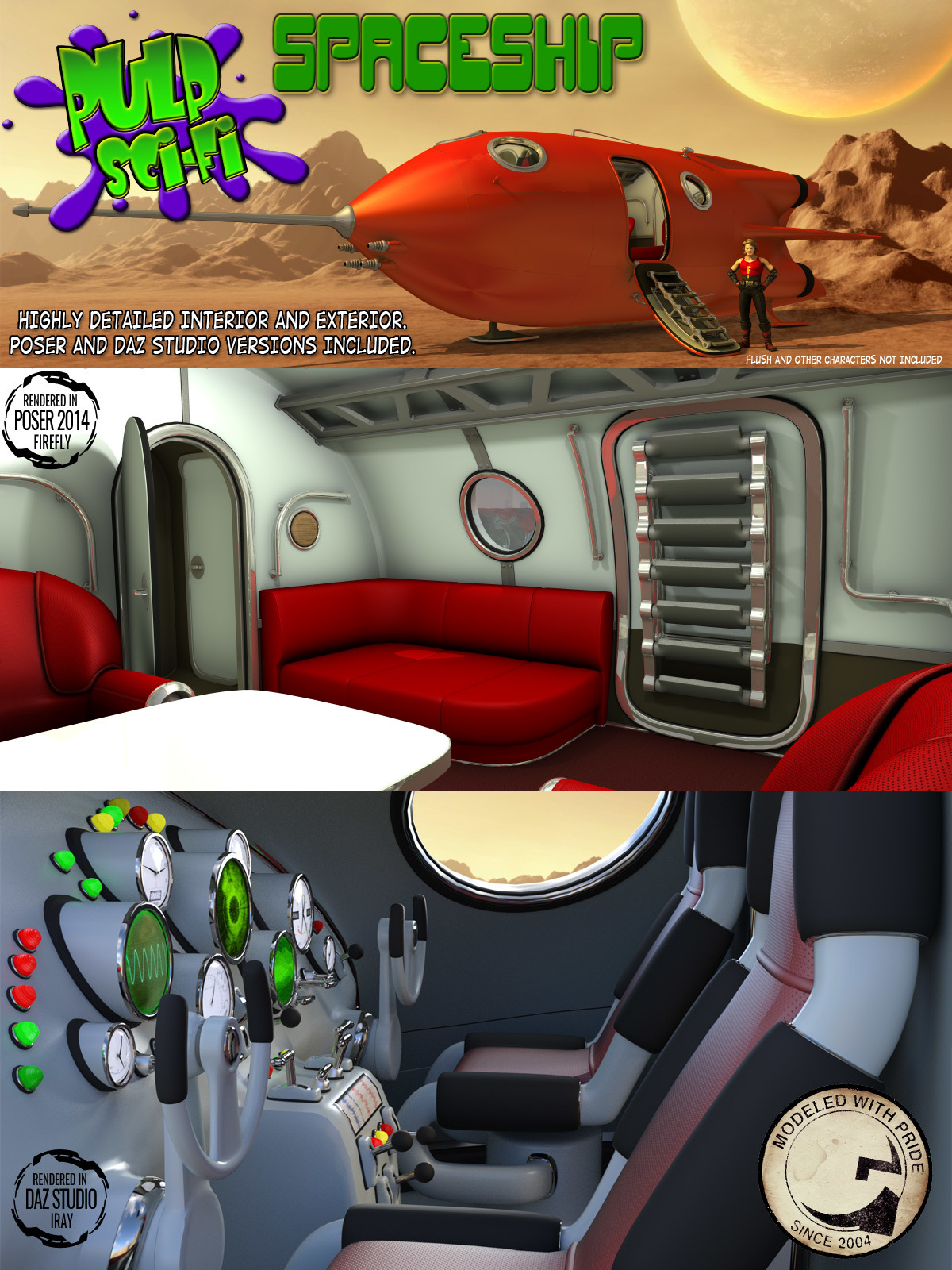 Pulp Sci-Fi Spaceship by N/A