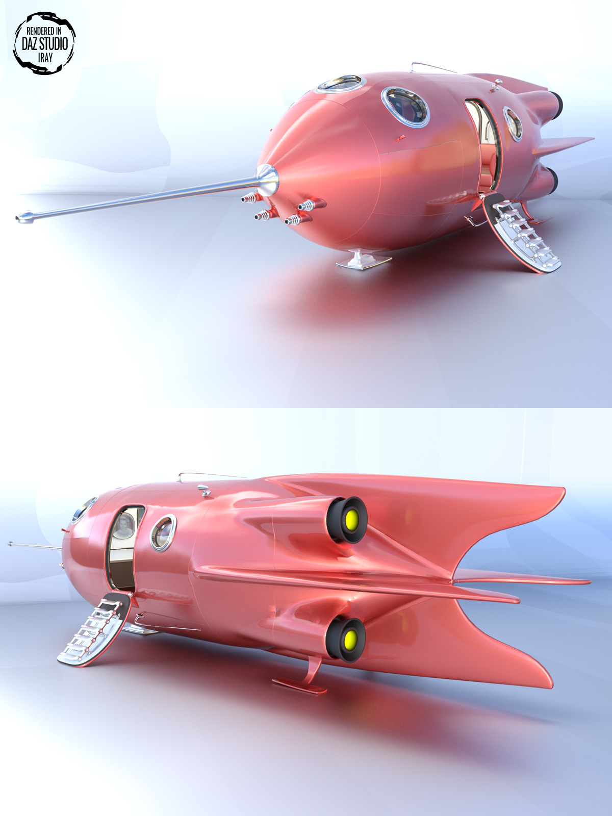 Pulp Sci-Fi Spaceship by N/A