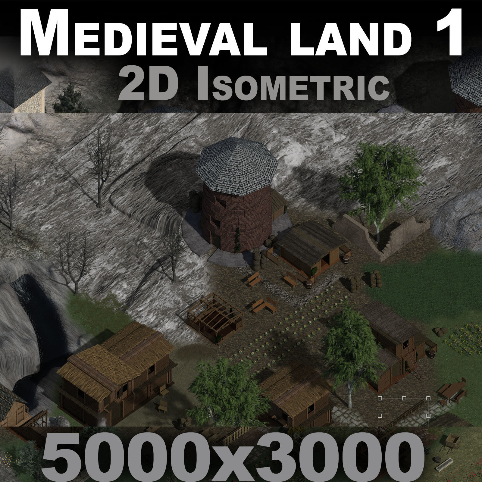 Medieval land 1 Isometric 5000x3000 by N/A
