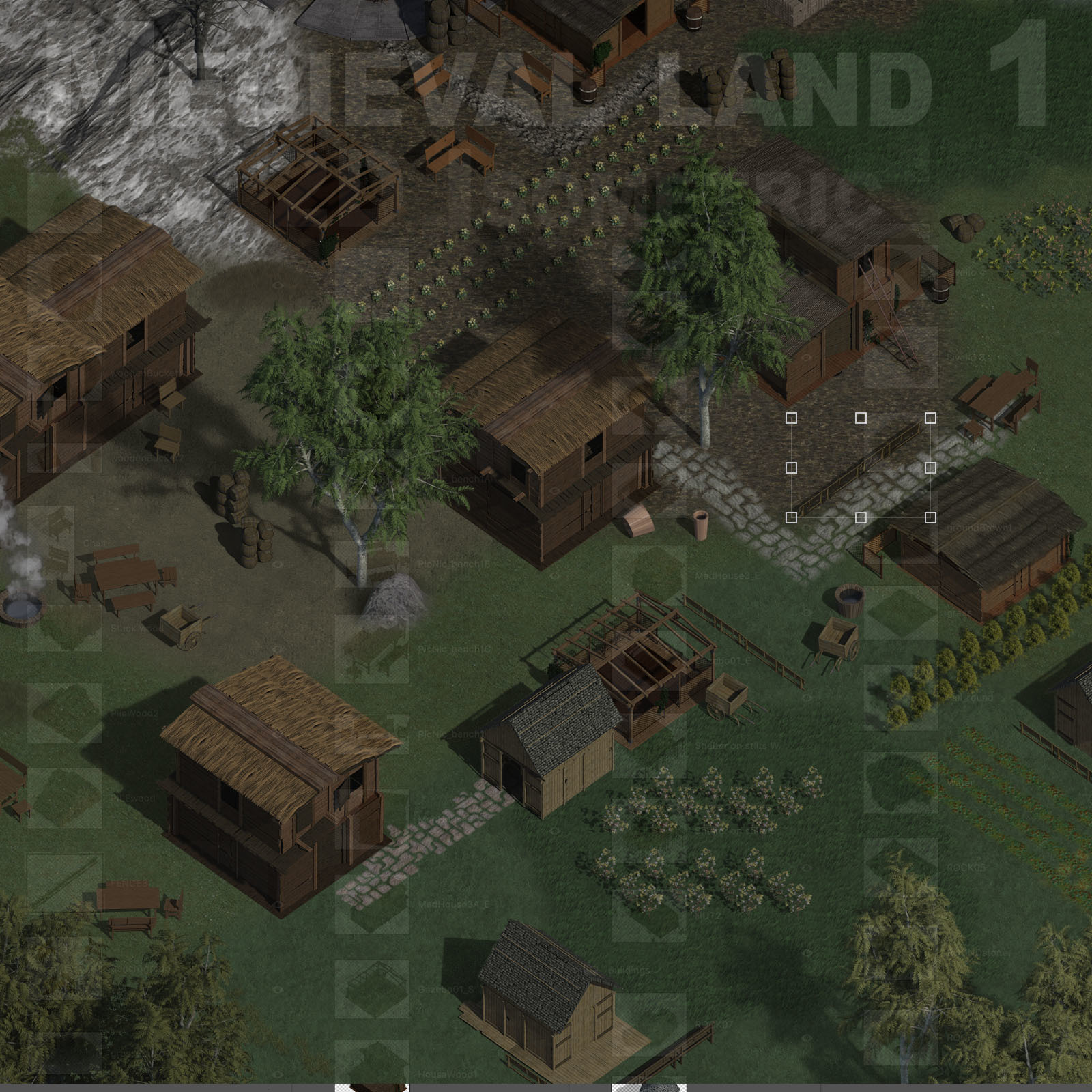Medieval land 1 Isometric 5000x3000 by N/A