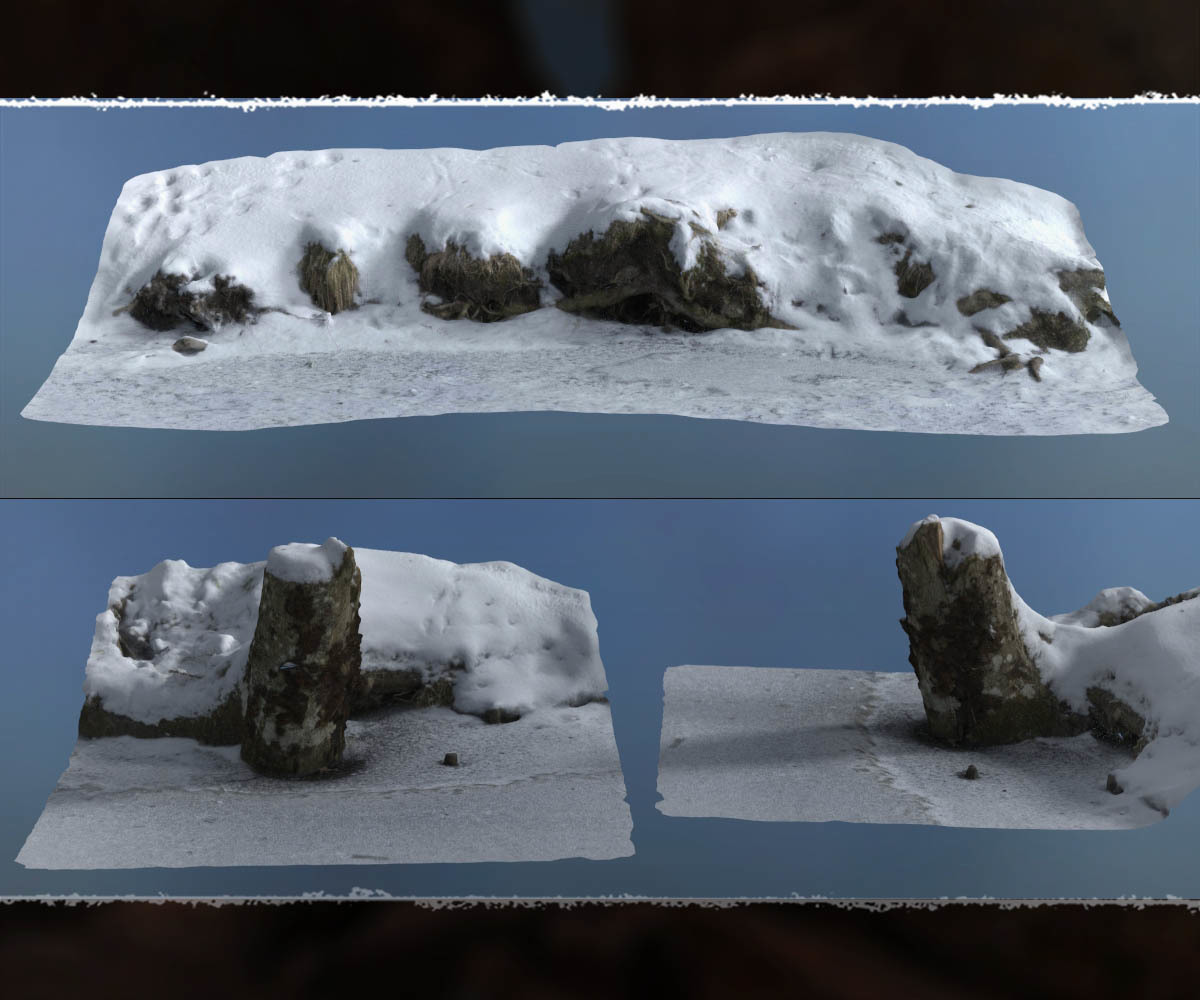 3D Scenery: Frozen Natural Riverbank by N/A