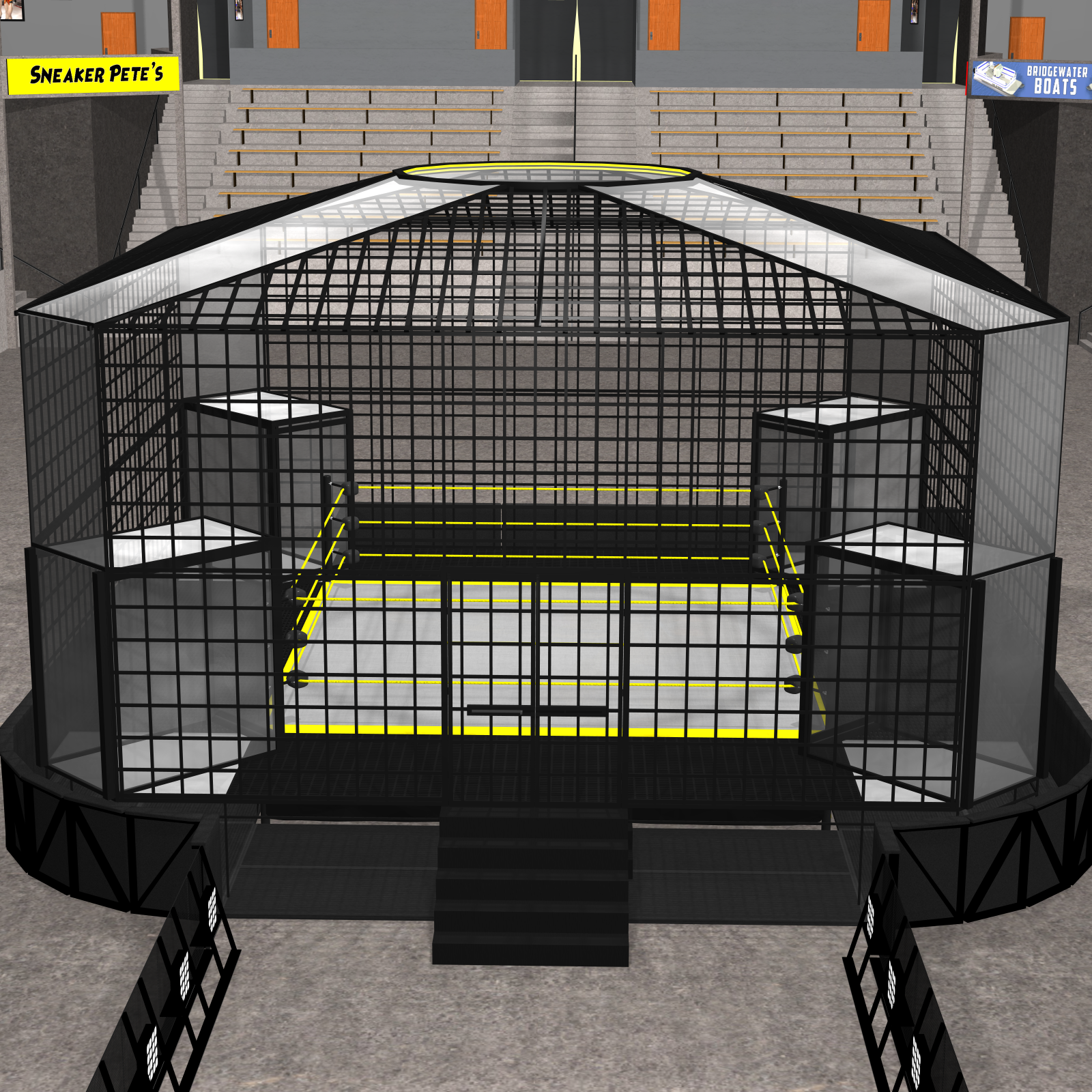 Cages for Dex's Wrestling Set (Poser 7+) by N/A