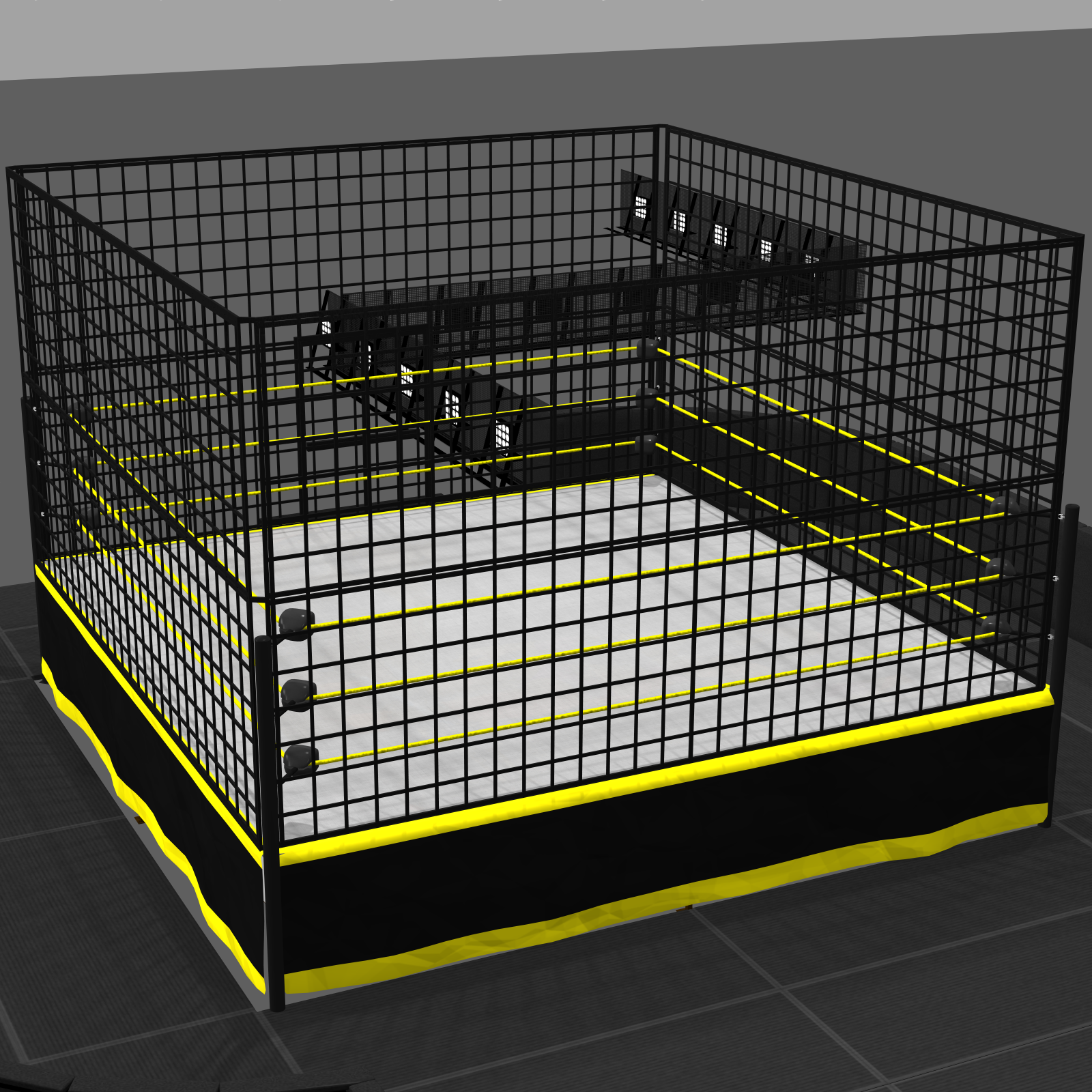 Cages for Dex's Wrestling Set (Poser 7+) by N/A