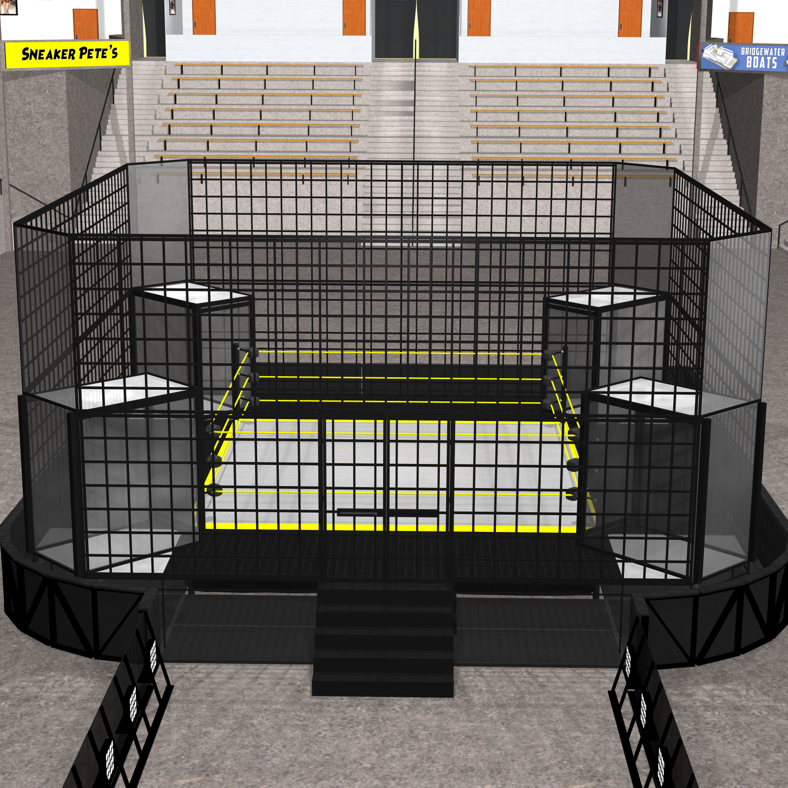 Cages for Dex's Wrestling Set (Poser 7+) by N/A