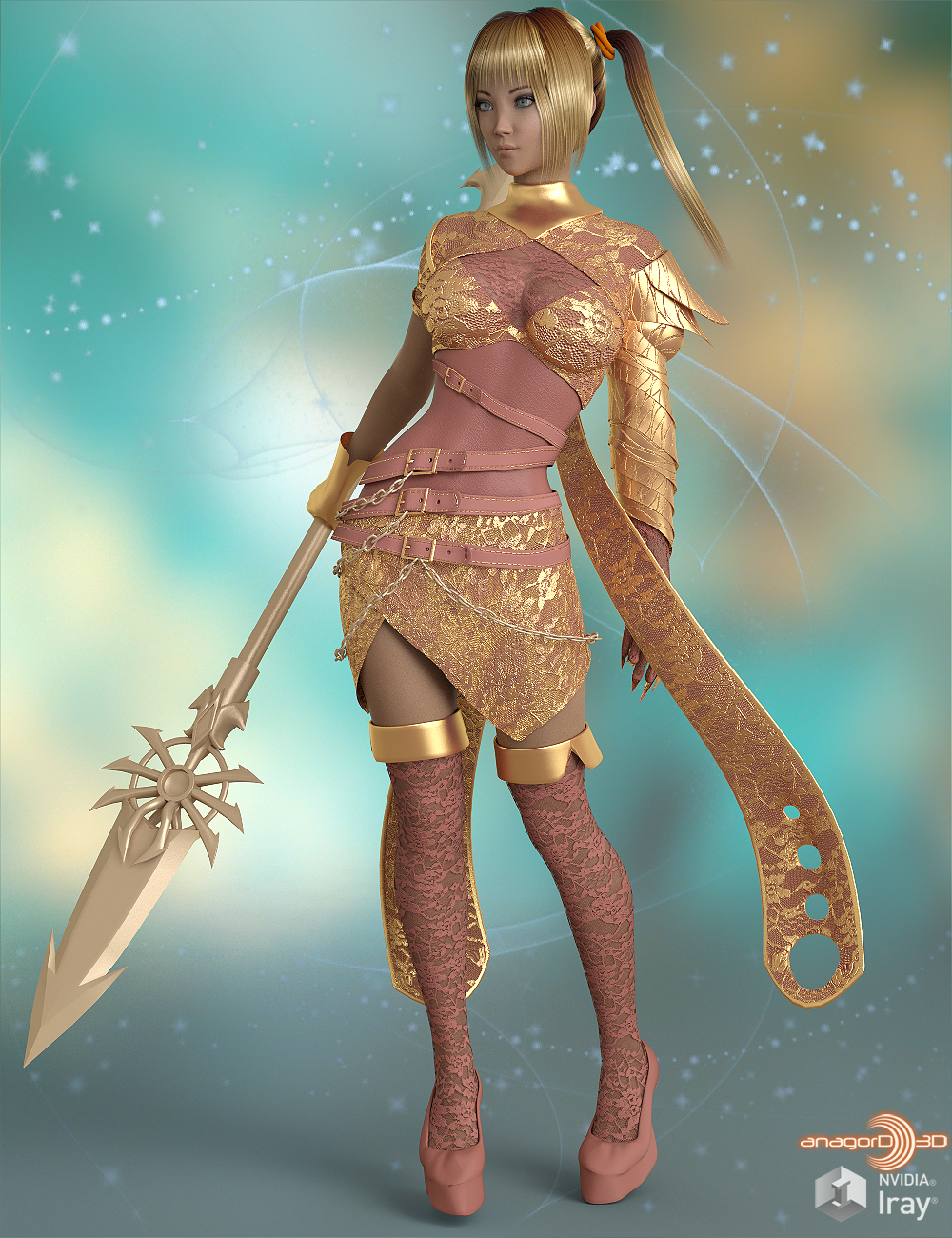 BLACKHAT - Kaiya outfit for g3f g8f by N/A