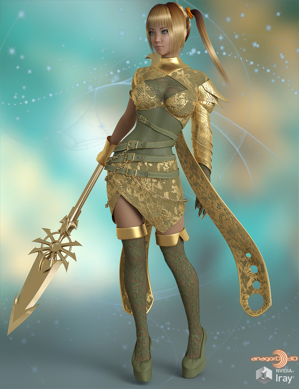 BLACKHAT - Kaiya outfit for g3f g8f by N/A