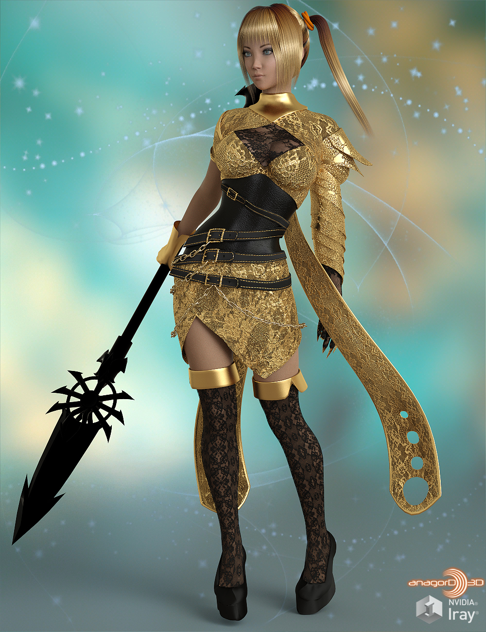 BLACKHAT - Kaiya outfit for g3f g8f by N/A