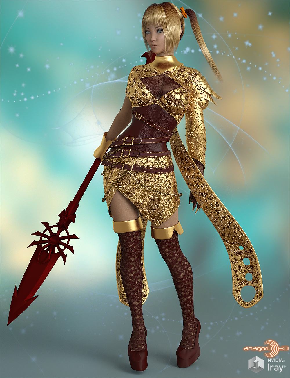 BLACKHAT - Kaiya outfit for g3f g8f by N/A