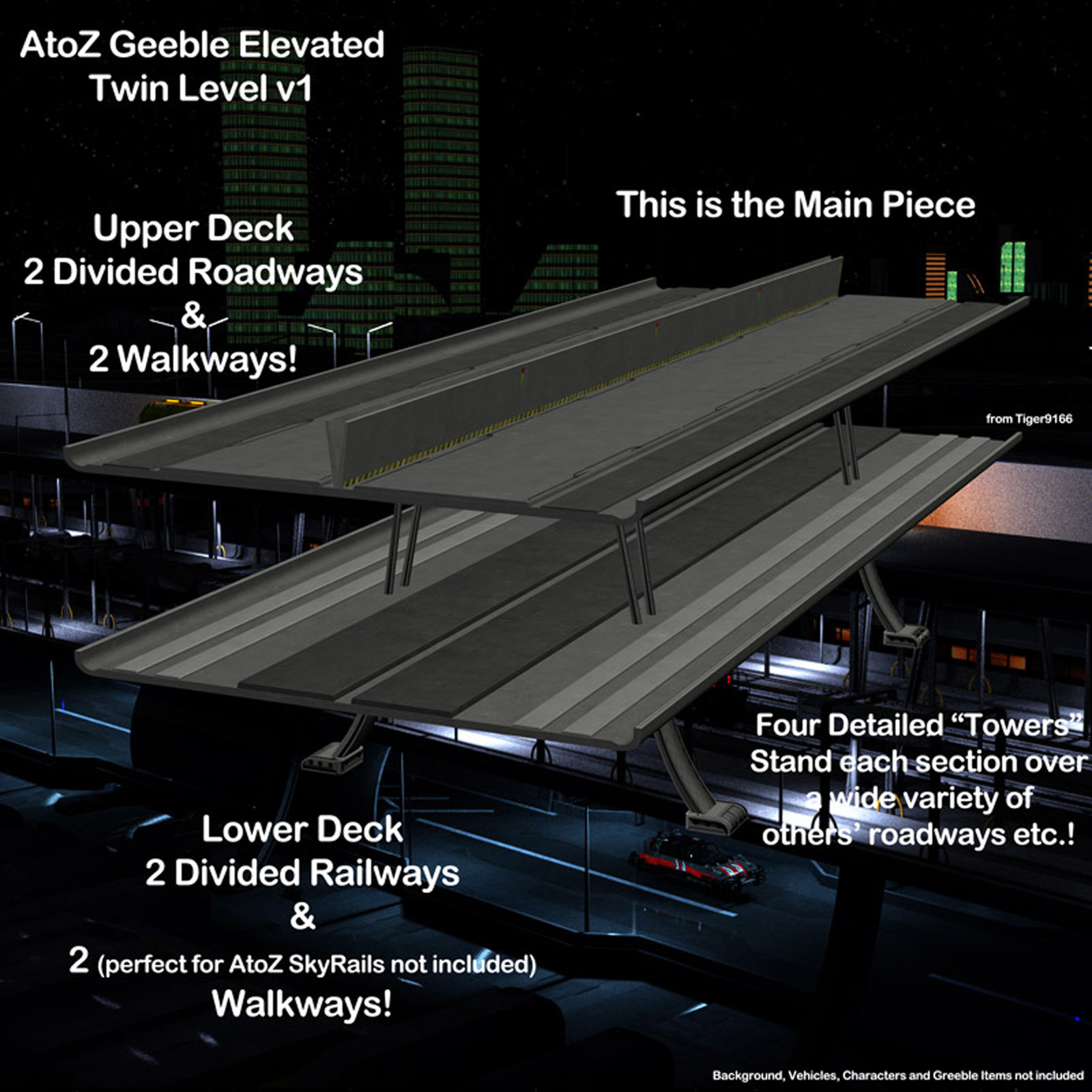 AtoZ Geeble Elevated Twin Deck I v1 by N/A