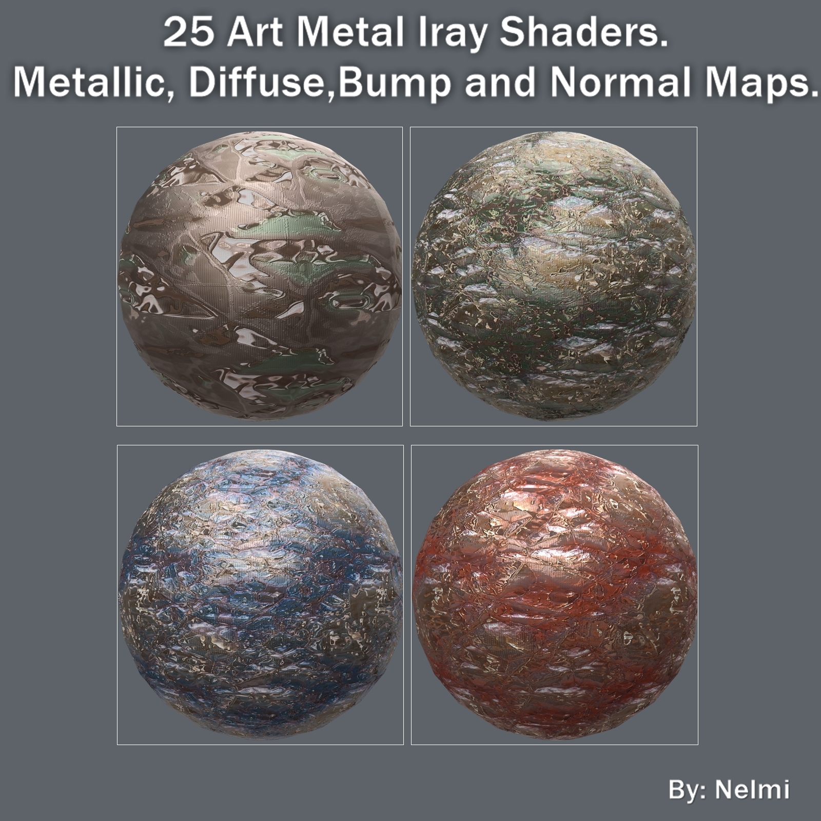 Art Metal Iray Shaders by N/A