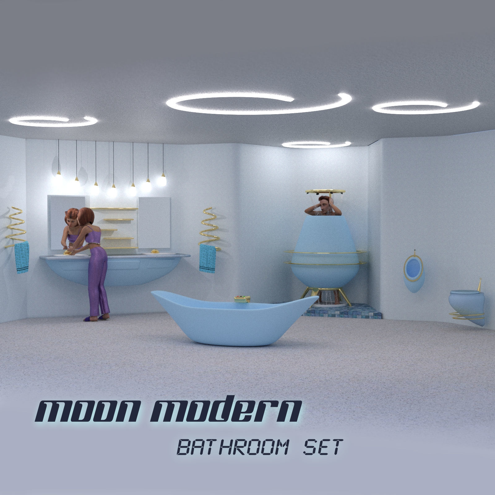 Moon Modern Bathroom by N/A