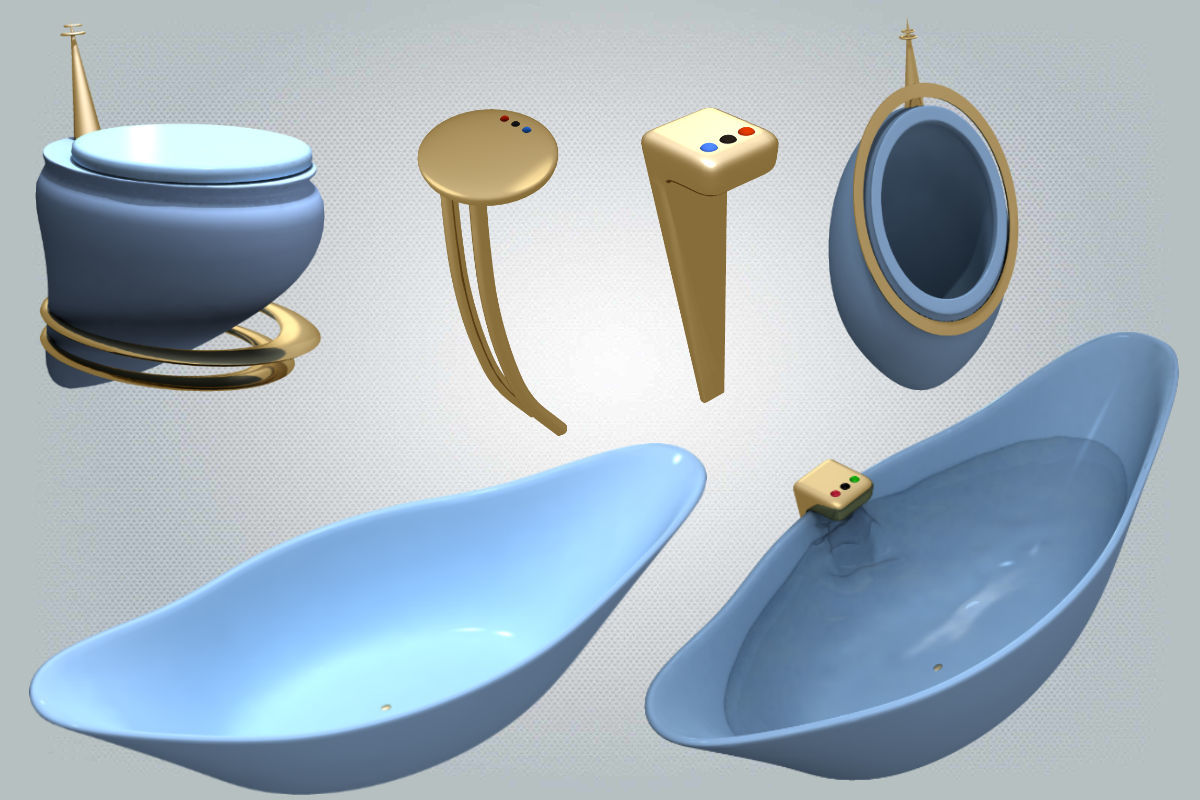 Moon Modern Bathroom by N/A