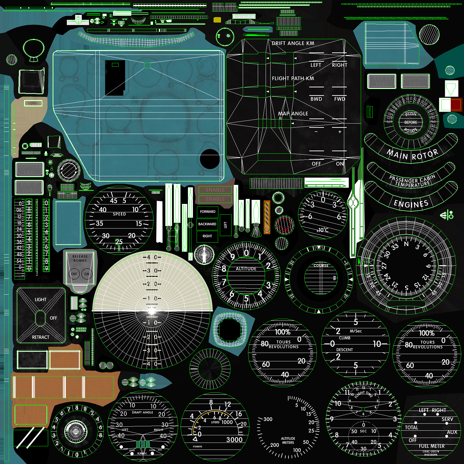 Mi-8MT Mi-17MT Right Panels Board English - Extended LIcense by N/A