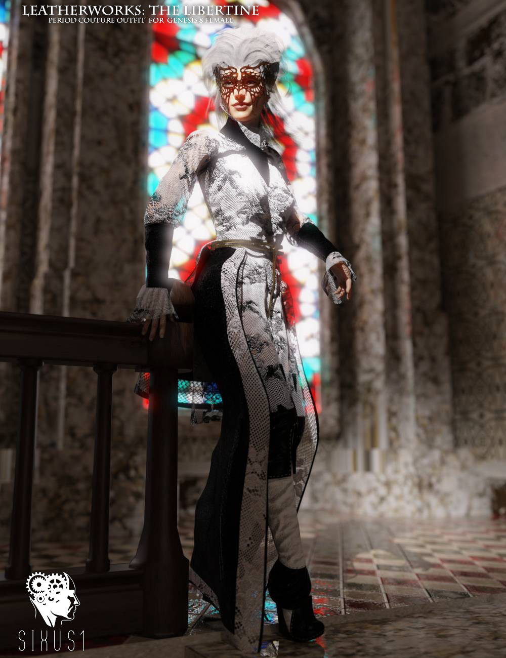 The Libertine Outfit for Genesis 8 Female by N/A