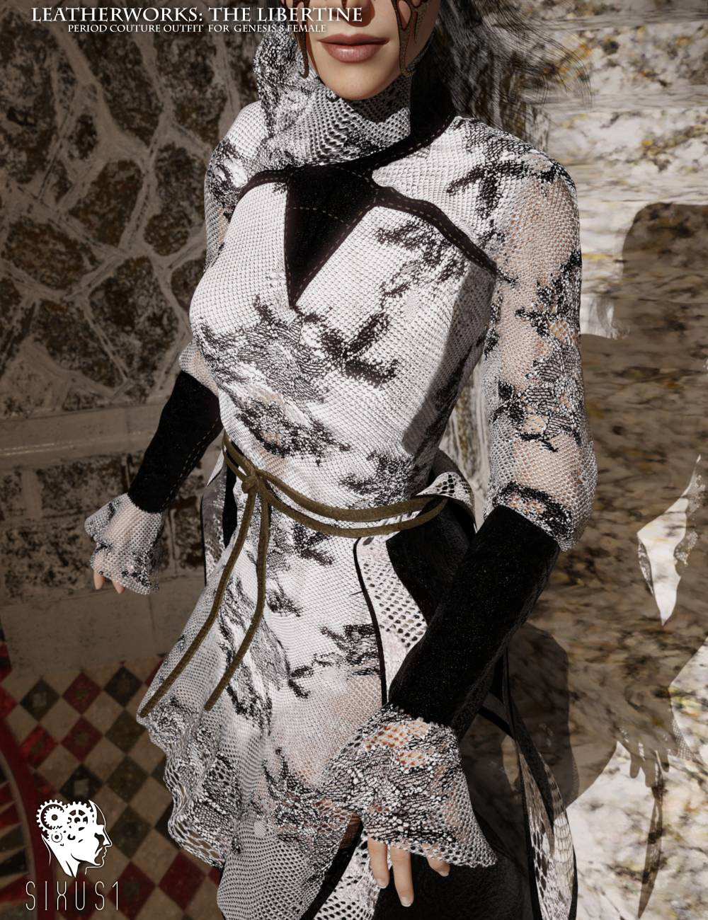 The Libertine Outfit for Genesis 8 Female by N/A
