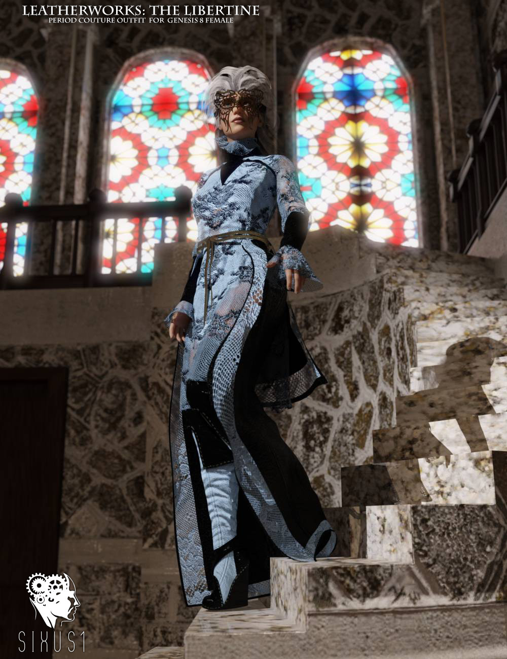 The Libertine Outfit for Genesis 8 Female by N/A