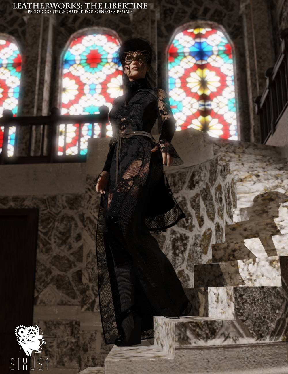 The Libertine Outfit for Genesis 8 Female by N/A