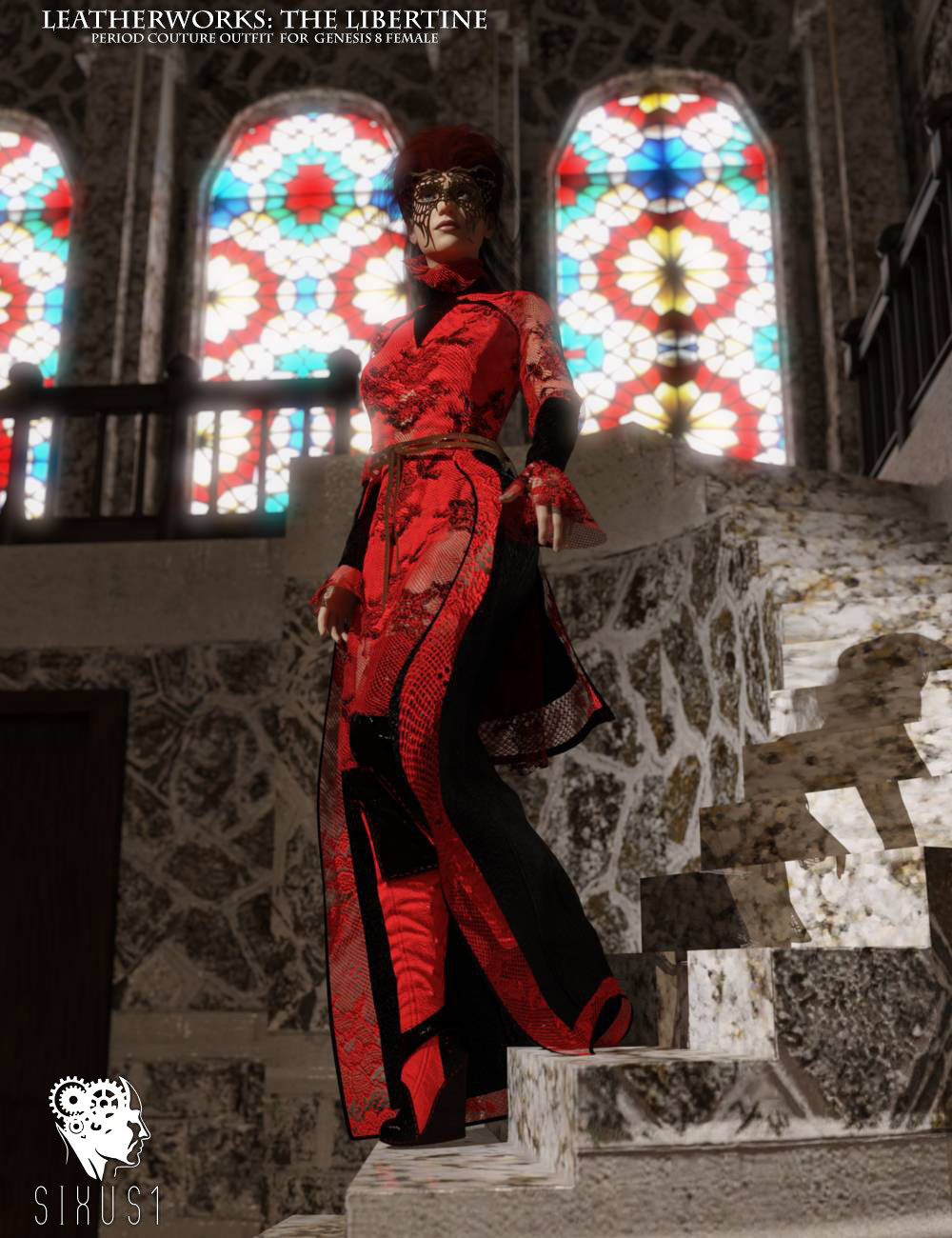 The Libertine Outfit for Genesis 8 Female by N/A