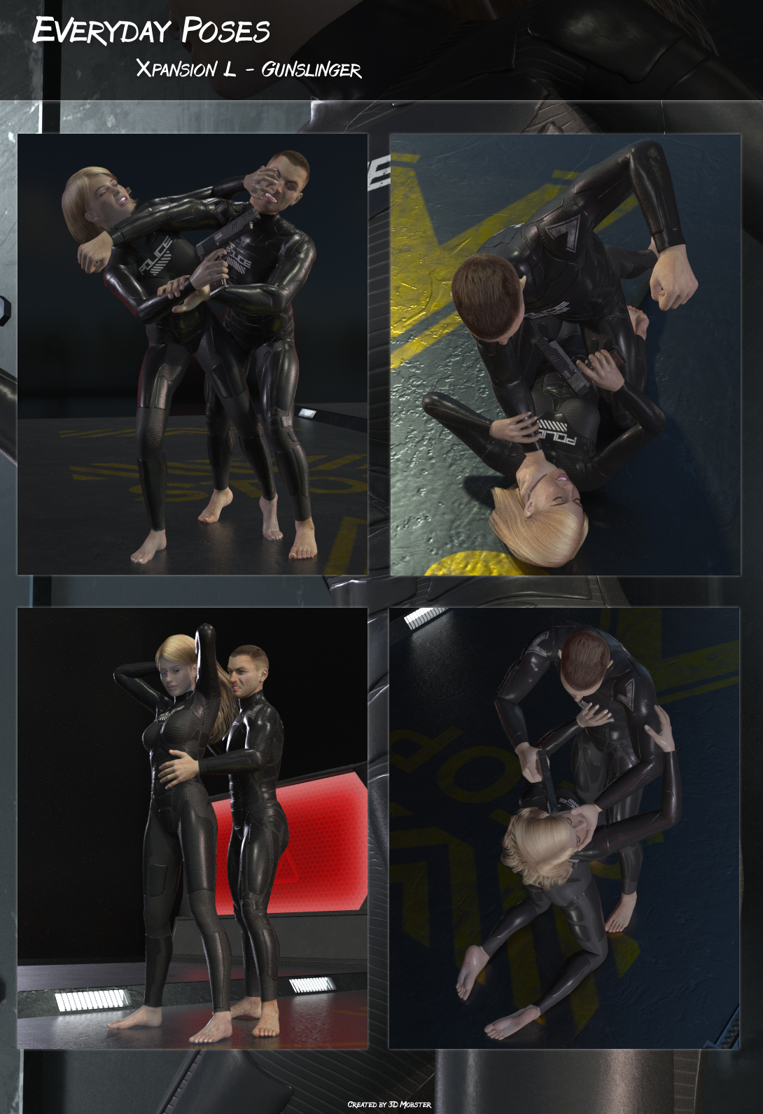 Everyday poses Xpansion L - Gunslinger by N/A