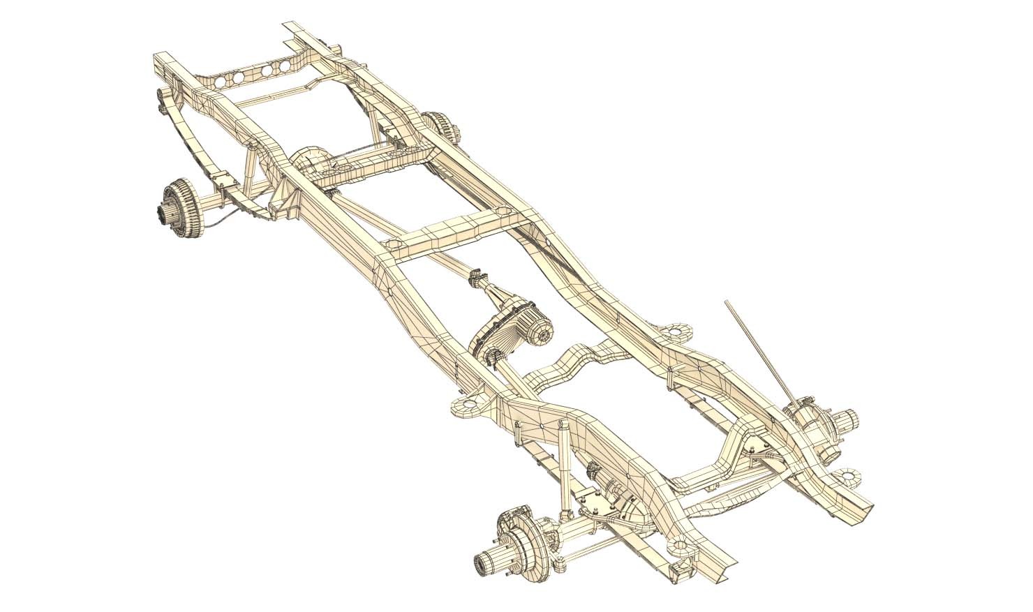PICKUP TRUCK CHASSIS 4WD - Extended License by N/A