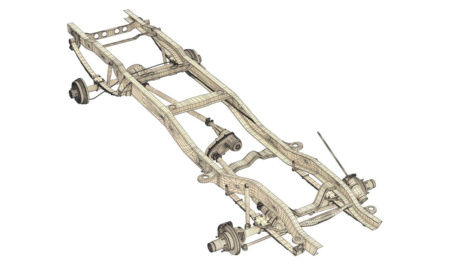 PICKUP TRUCK CHASSIS 4WD - Extended License by N/A