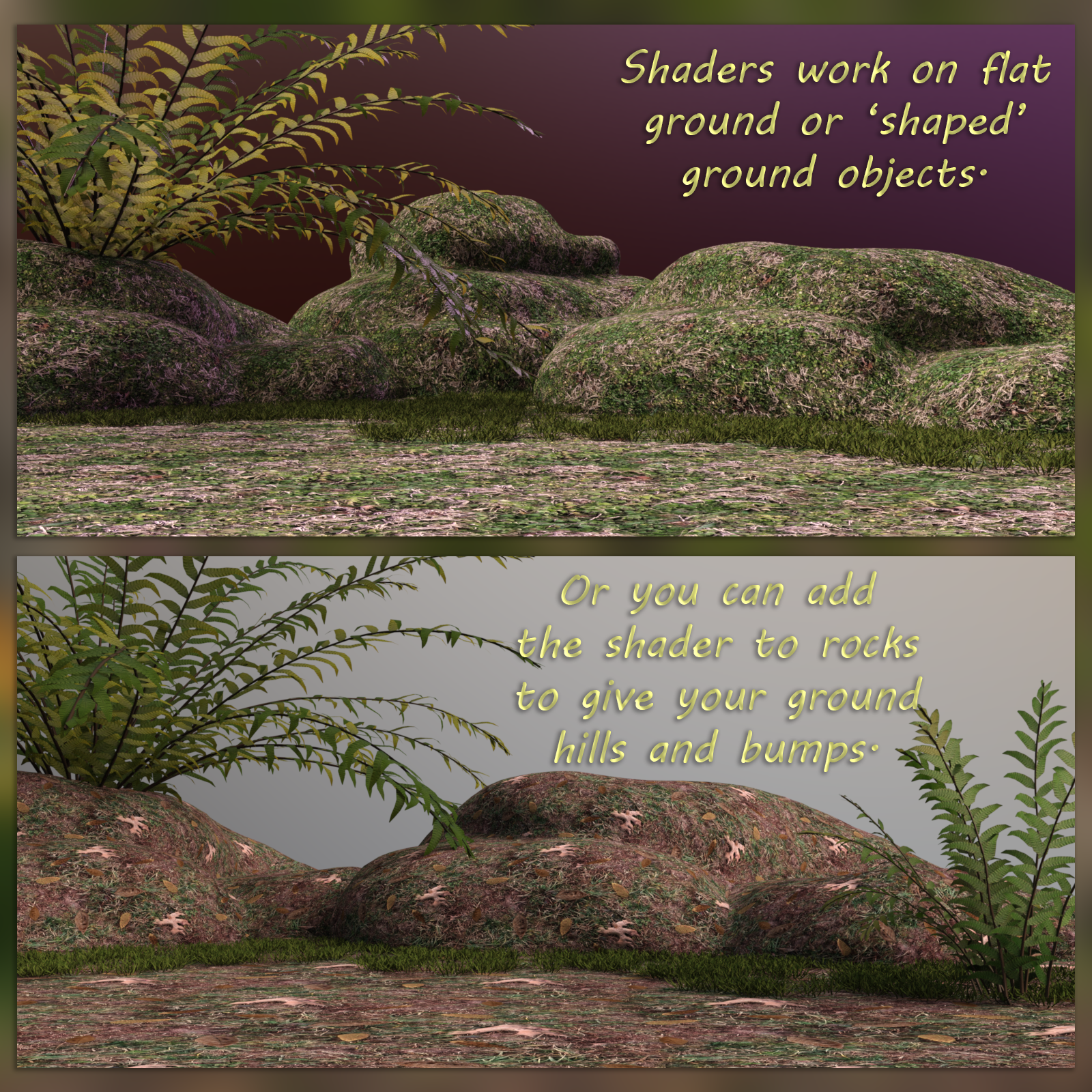 FB Natural Ground Iray Shaders for Daz Studio 4.10 by N/A