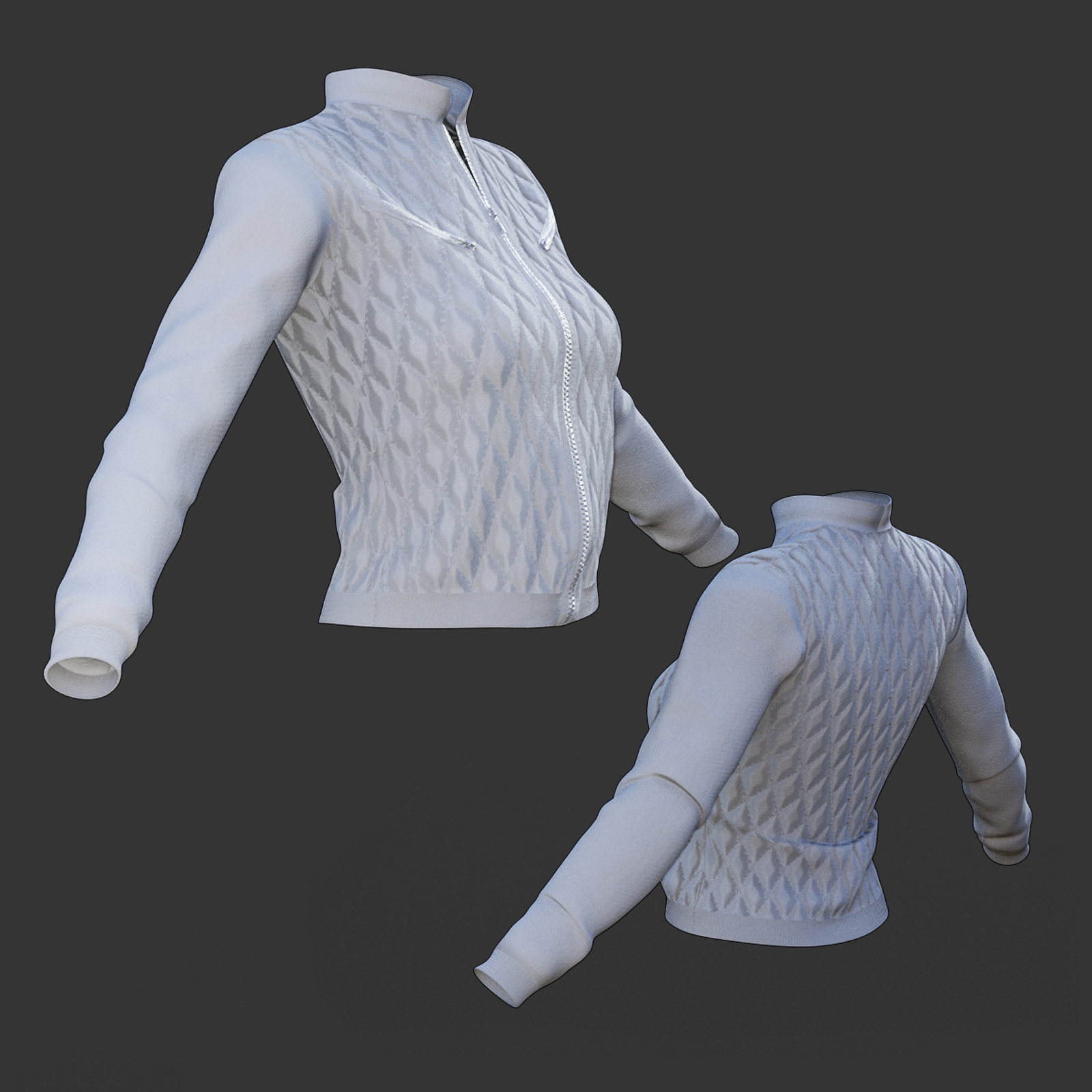 X-Fashion Faux Leather Jacket for Genesis 8 Females by N/A