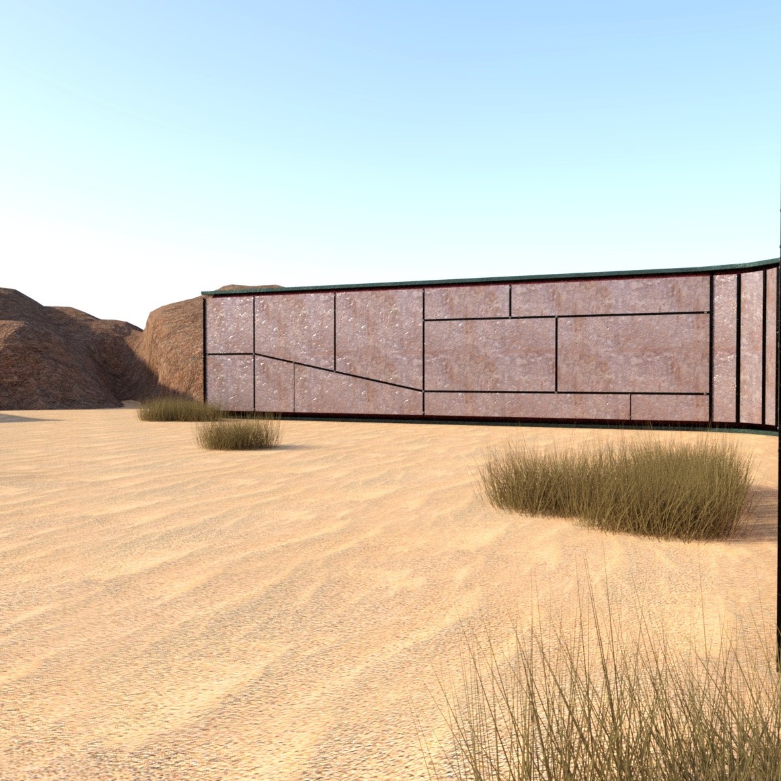A Strange Structure in the Desert by N/A