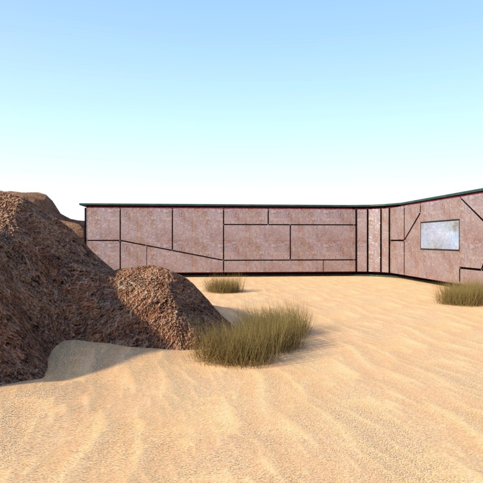A Strange Structure in the Desert by N/A