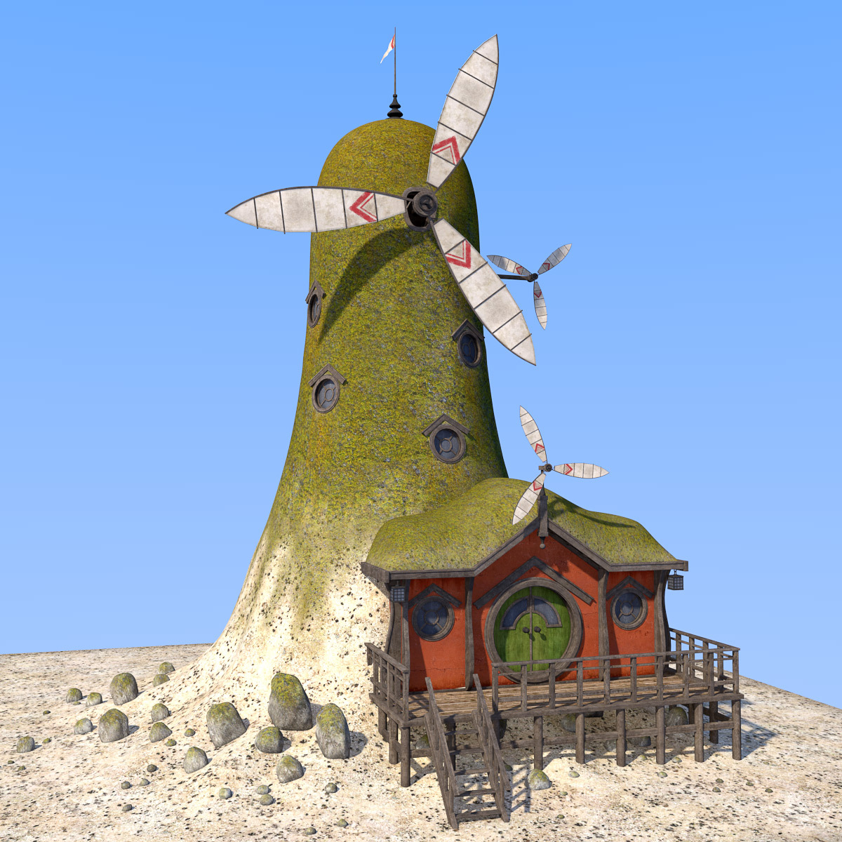 Windcatcher house by N/A