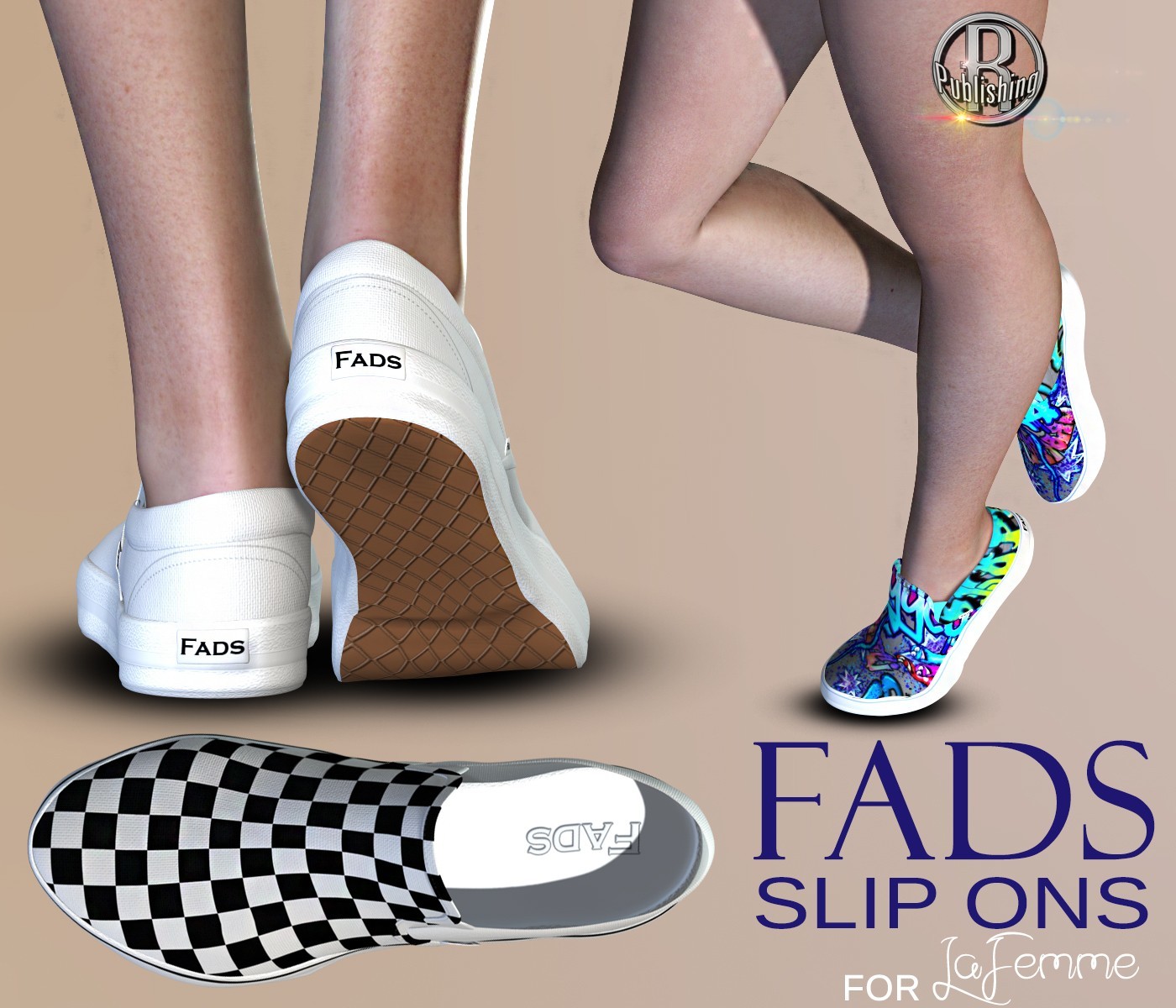 FADS Slip Ons for La Femme and Poser 11 by N/A
