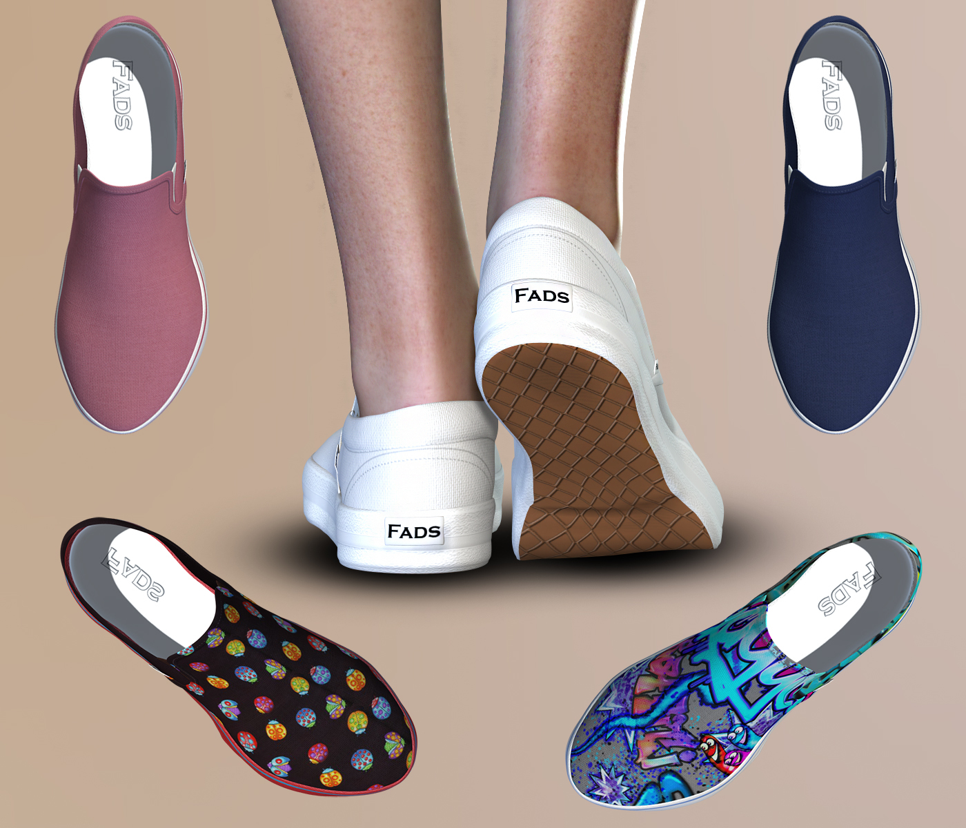 FADS Slip Ons for La Femme and Poser 11 by N/A