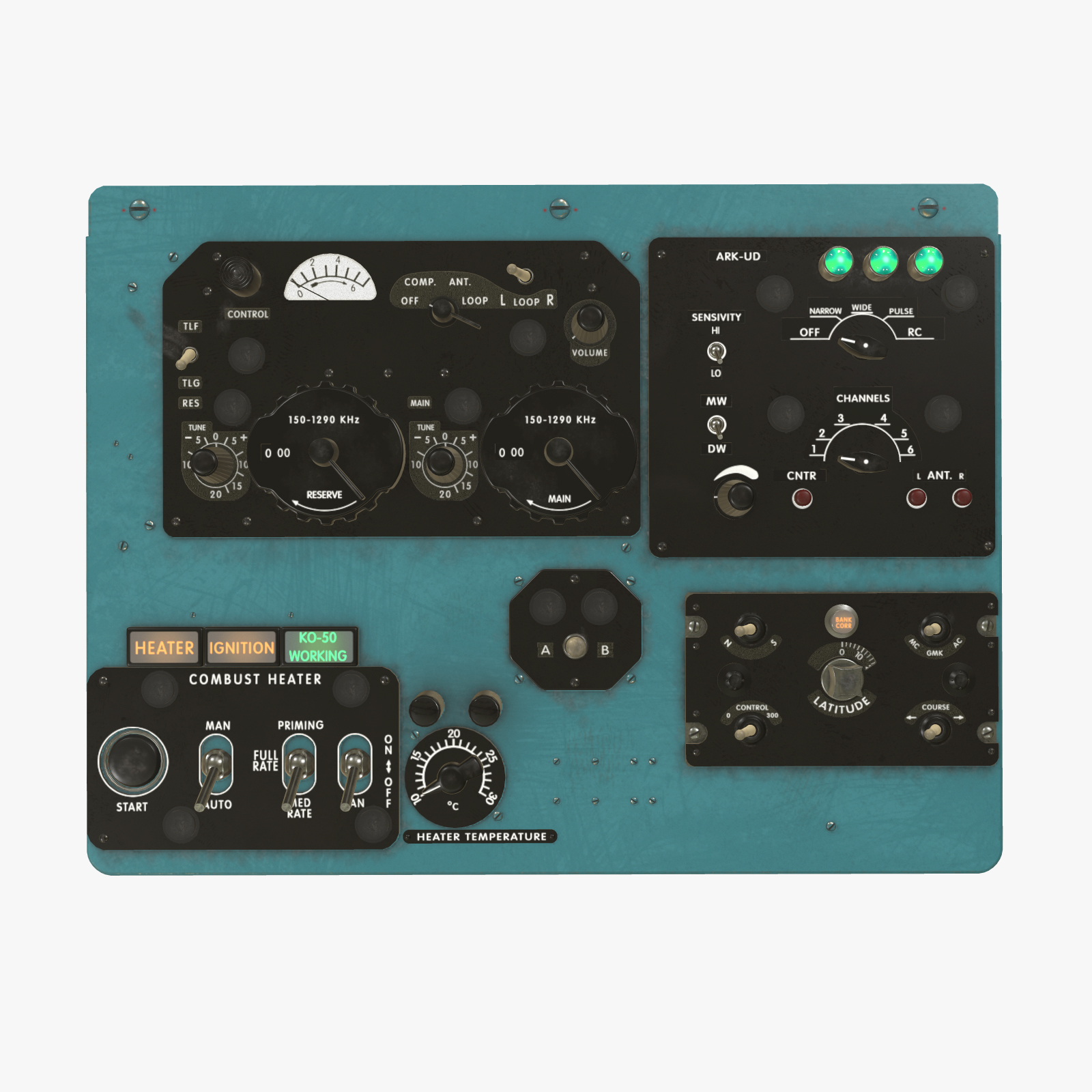 Mi-8MT Mi-17MT Right Overhead Panels Board English - Extended License by N/A