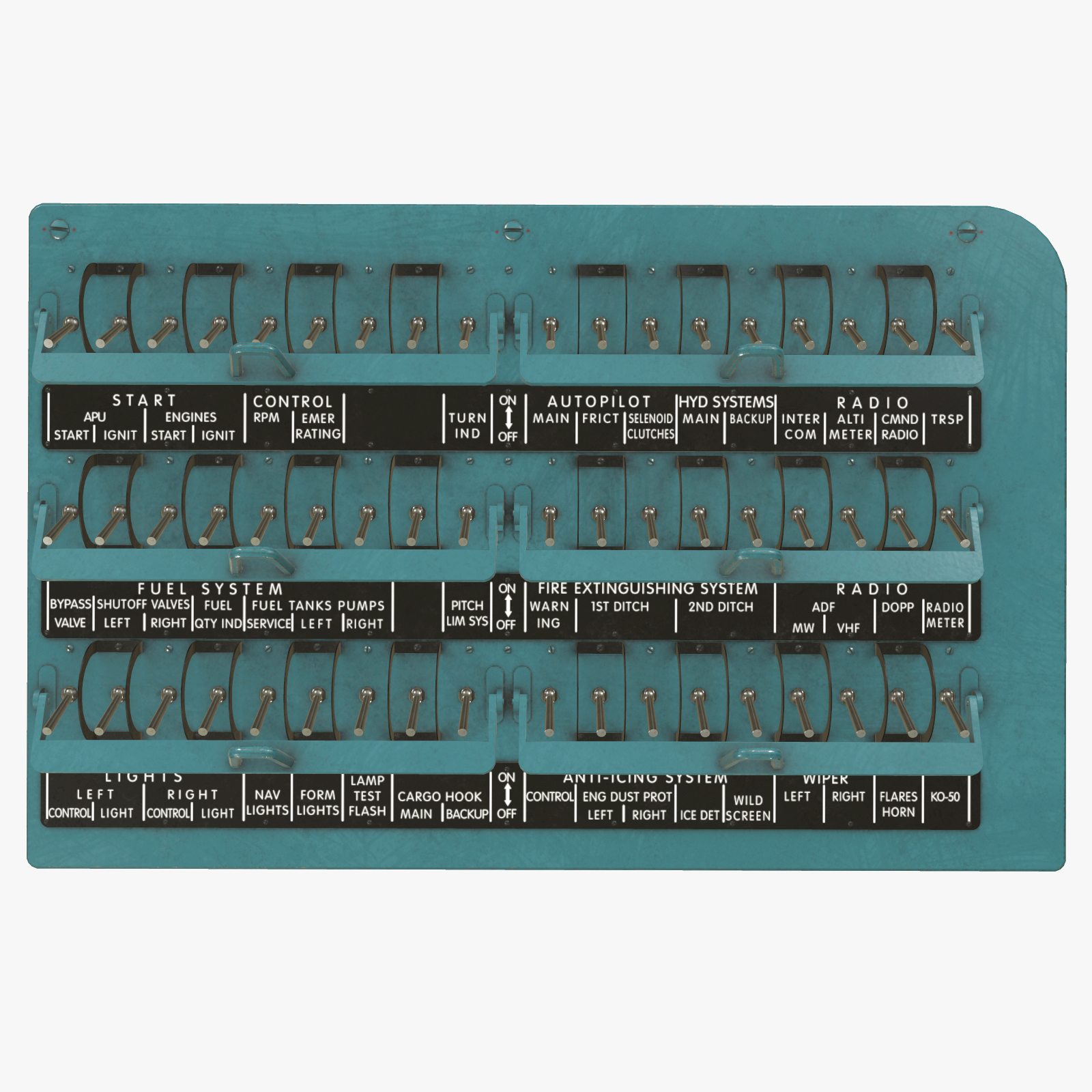 Mi-8MT Mi-17MT Right Circuit Breaker Console English - Extended License by N/A