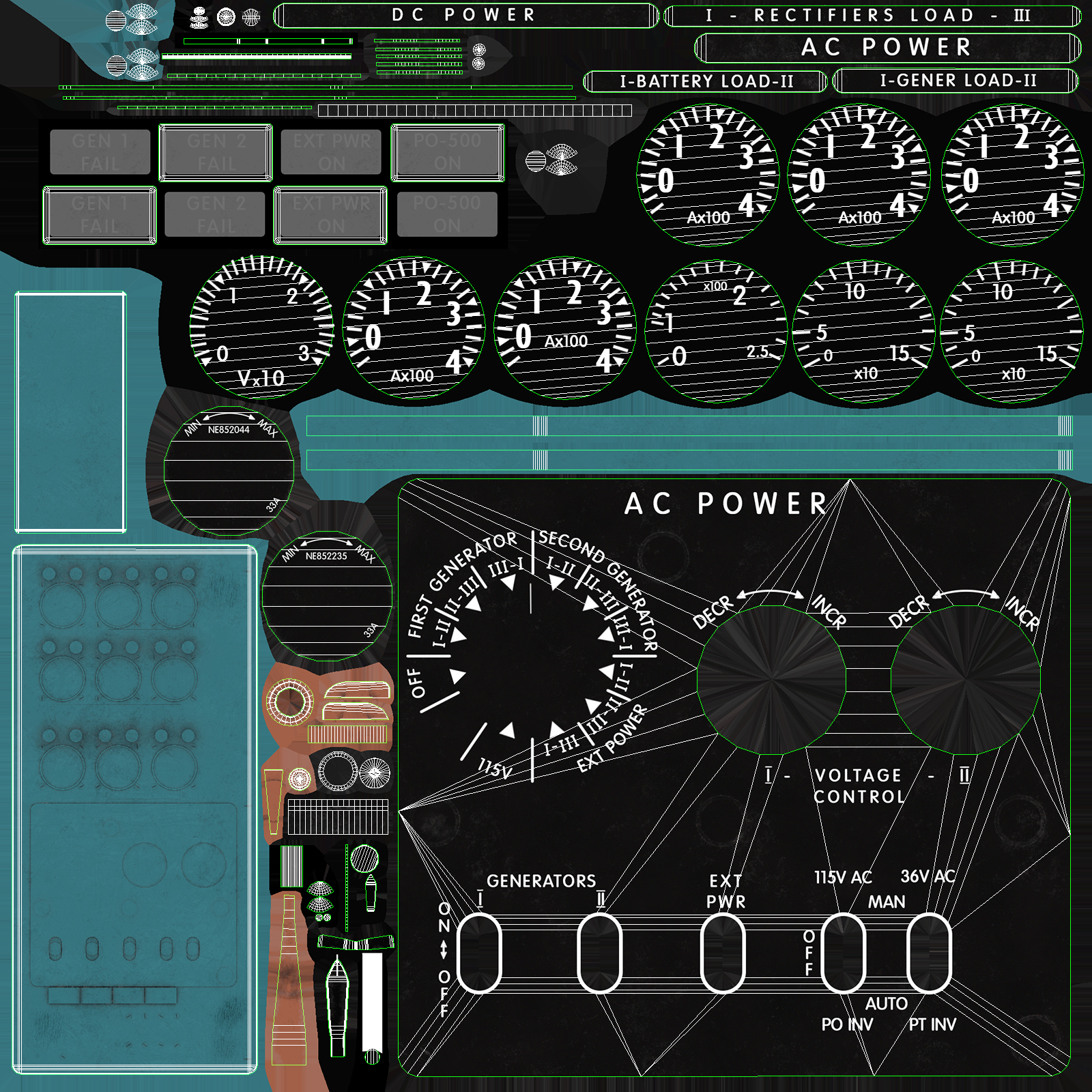 Mi-8MT Mi-17MT Power Panels Board English - Extended License by N/A